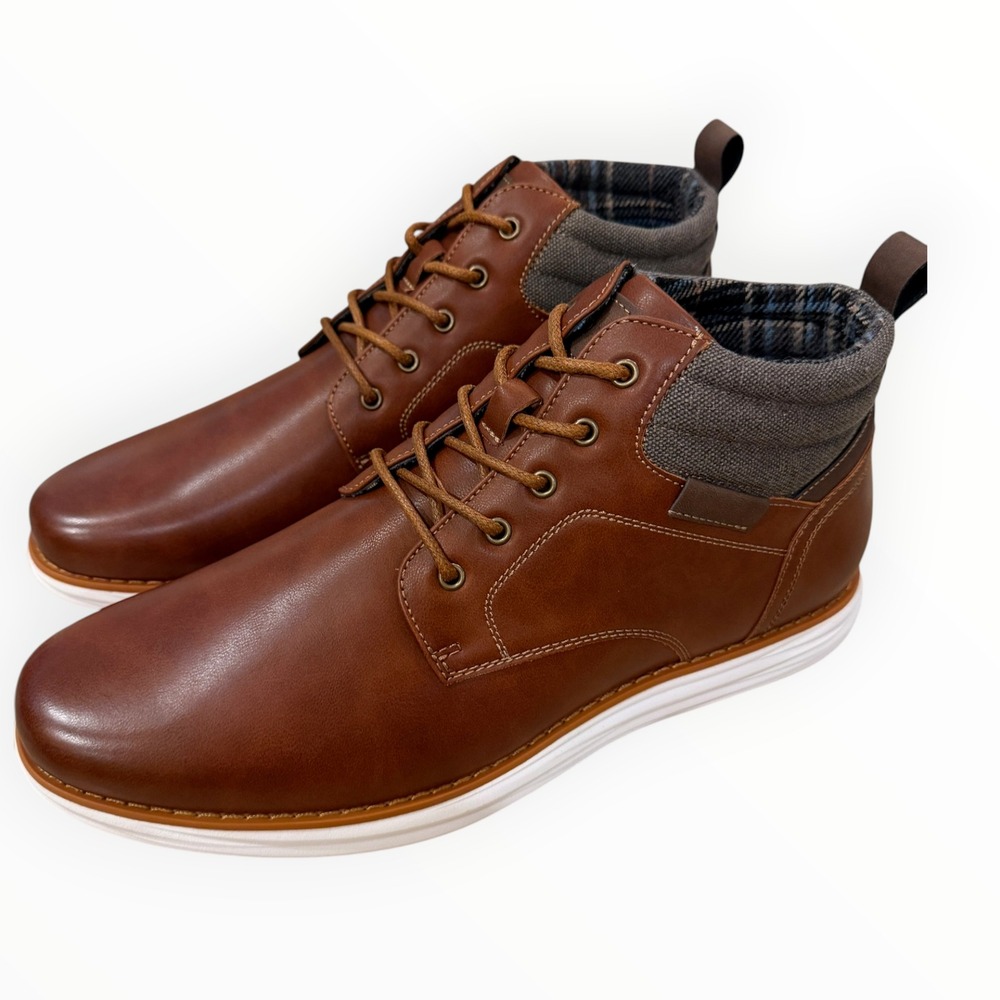 Bruno Marc Mid Top Chukka Sneaker Dress Boot Men 13 Tan New Grand-High